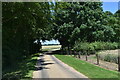 Farm track and public footpath towards Home Farm