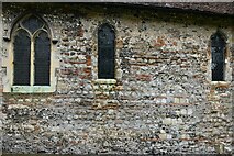 TR1557 : Canterbury, St. Martin's Church: North wall detail by Michael Garlick
