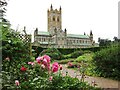 SX7467 : Buckfast Abbey - Rose Garden by Colin Smith