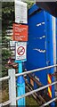 Three notices on a lamppost, Pontlottyn