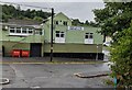 Two red wheelie bins, Picton Street, Pontlottyn