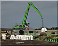 Unloading operations at Berwick-upon-Tweed Port