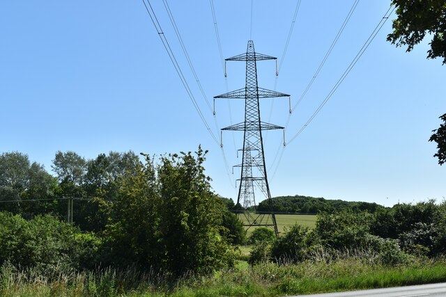 National Grid pylons near Earl Stonham