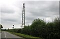 Pylon on Station Road, Long Marston