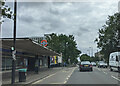 Passing Cockfosters station, on Cockfosters Road heading south