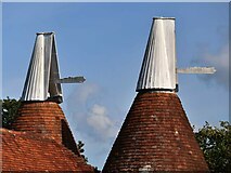 TQ6329 : Cowls at Wenbans Oast by Oast House Archive