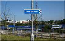 J3574 : Direction sign, Belfast by Rossographer