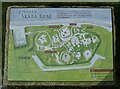 HY2318 : Skara Brae - Plan on plinth by Rob Farrow