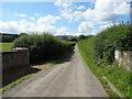 Minor road from Wood End towards the A438