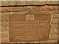 NY4056 : Plaque in Hardwicke Circus by Stephen Craven