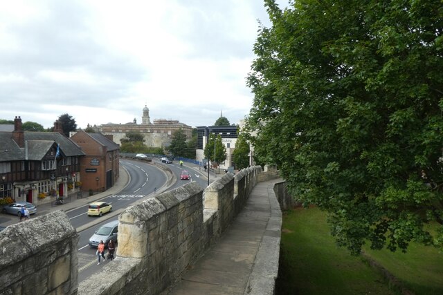 City Walls above Fishergate by DS Pugh