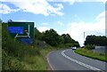 A417 approaching Junction 2, M50 Motorway, Russell