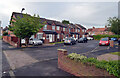 Hanover Court seen from Front Street (B1505), Annitsford