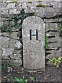 Old Boundary Marker on the King George V Memorial Walk in Hayle