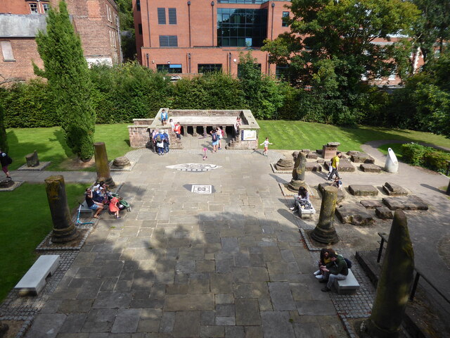 Part of the Roman Gardens in Chester