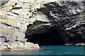 HU5135 : Orkneyman's Cave, Bard Head, Bressay by Mike Pennington