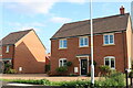 New houses on Barford Road, Blunham