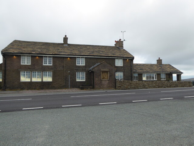 The Cat and Fiddle public house on the A537