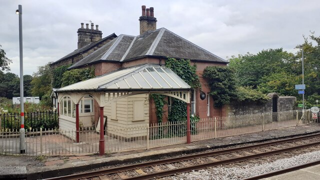 Station Master's House viewed from westbound platform of Wetheral Station