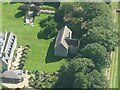 Boothby Pagnell Manor House: aerial 2021 (2)