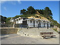 Beach huts at Branksome Dene Chine, near Bournemouth