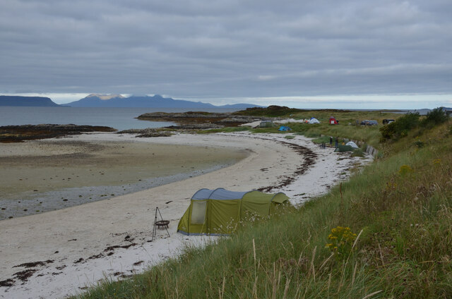 White Sandy Beach near Arisaig, Scottish Highlands