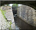 SE0411 : Lock on the Huddersfield Narrow Canal, Marsden by David Robinson