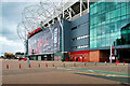 SJ8096 : Sir Matt Busby Way, Old Trafford East Stand by David Dixon