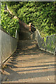 Steps from footbridge, Teignmouth