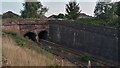 Railway Entering Short Tunnel under Canal