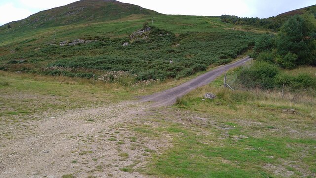 Track heading north from Glen Almond