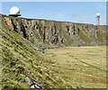 SO5977 : Radar domes on Titterstone Clee Hill by Mat Fascione