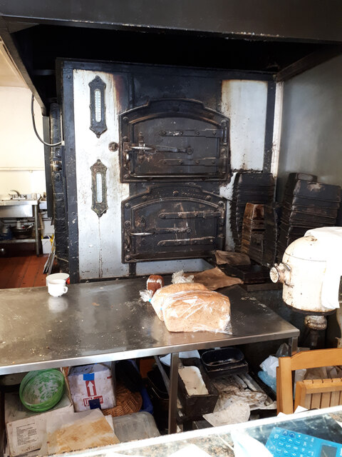 Bread ovens inside Honey's Bakery