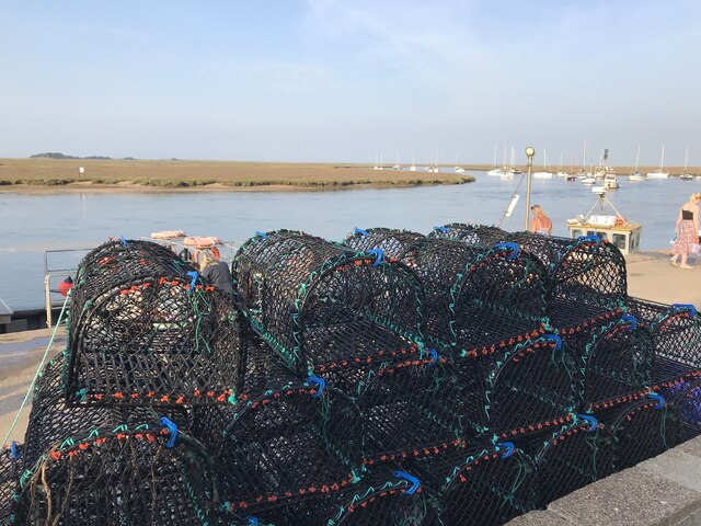 New crab pots on the quay at Wells-next-the-Sea