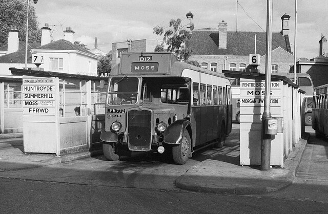 Wrexham bus station  1969