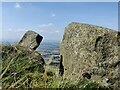 SO5977 : Rocks on the summit of Titterstone Clee Hill by Mat Fascione