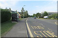 Cocooned bus shelter on Meadow Way