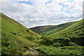 SO4293 : Looking down Ashes Hollow valley (the Long Mynd) by Bill Harrison