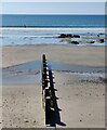 Groyne on the beach at Tywyn