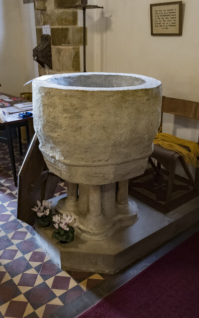 Font, St Martin's church, Scamblesby
