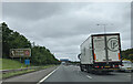 On the M40 west-bound