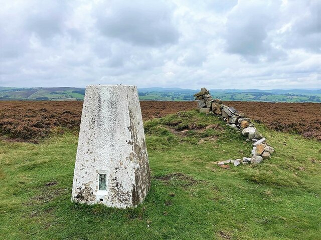 Triangulation Pillar and Cairn on Revidge Moor