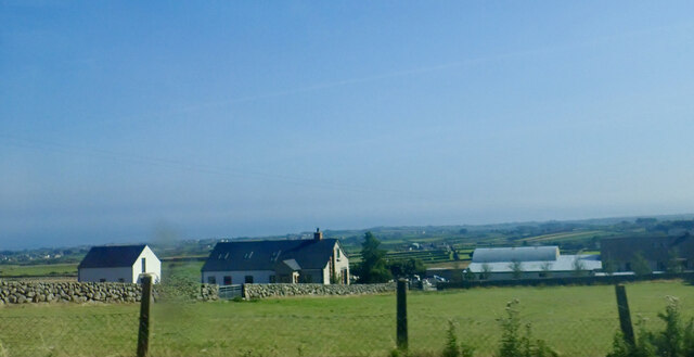 Farmhouse and out buildings at the upper end of Brackenagh East Road