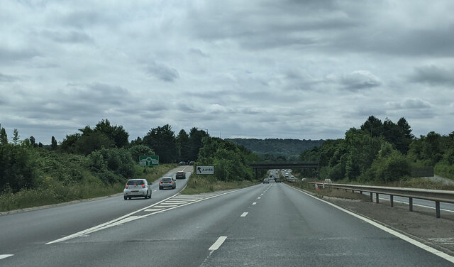 On the A404 south-bound at the junction for the A4155