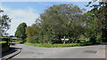 Road junction north of Claverley in Shropshire