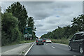 Approaching roundabout on the A404