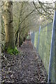 Fenced footpath