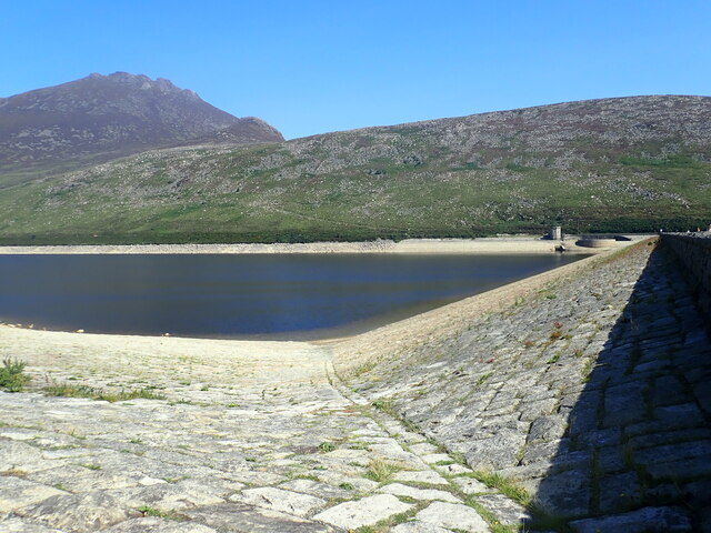 The inward face of the Silent Valley Dam
