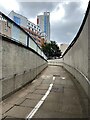 Ramp from Lancaster Circus up to Aston Street, Birmingham