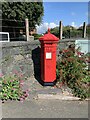 SH5800 : Victorian post box at Tywyn Wharf railway station by Richard Hoare